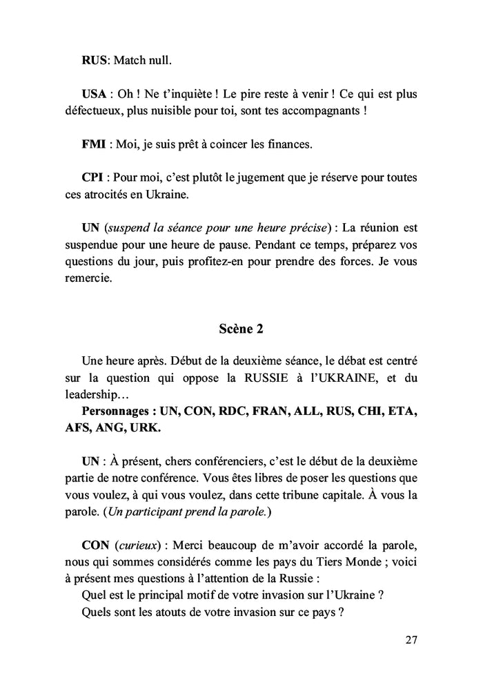 La guerre des volontés