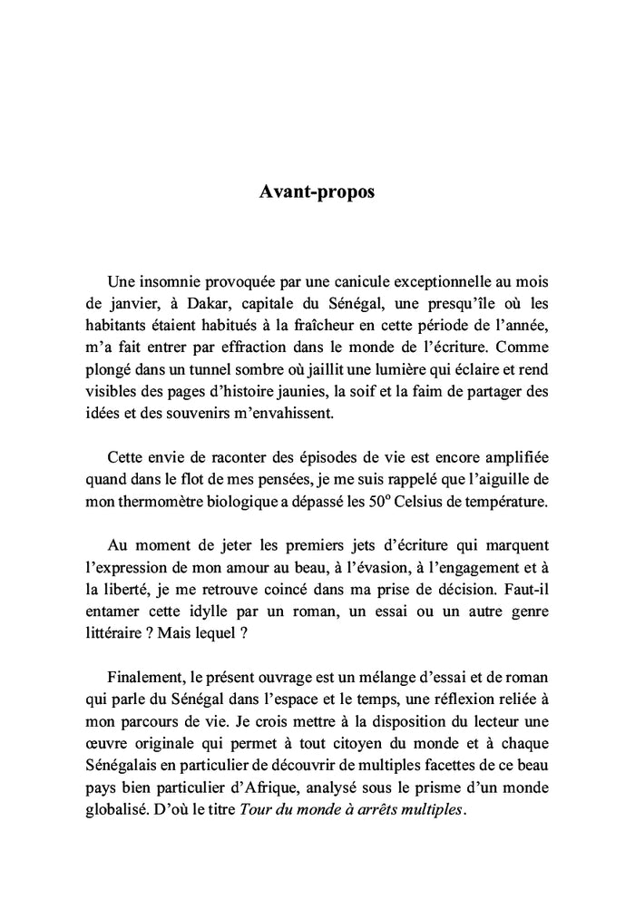 Tour du monde à arrêts multiples