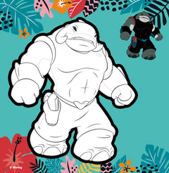 Disney Stitch - Je colorie sans déborder - Gros contours en relief !