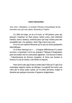 Aliénation pour celle recherchée absente et présente