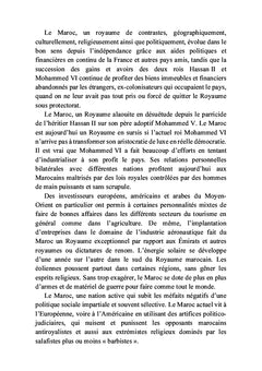 Le tableau noir de la dynastie alaouite marocaine