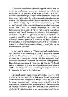 Un professeur impeccable