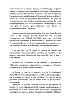 Un professeur impeccable
