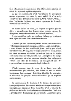 Un professeur impeccable