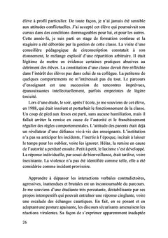 Un professeur impeccable