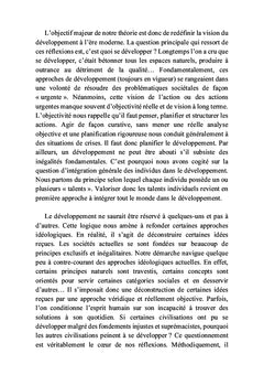 La théorie du développement moderne