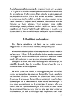 La théorie du développement moderne