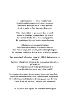 Le plein des sens