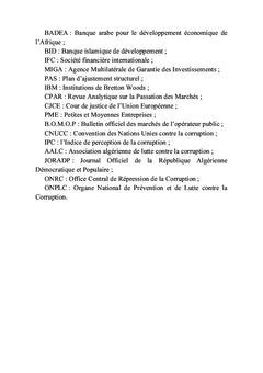 Les sources internationales du droit des marchés publics algérien