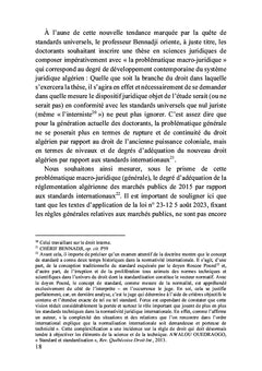 Les sources internationales du droit des marchés publics algérien