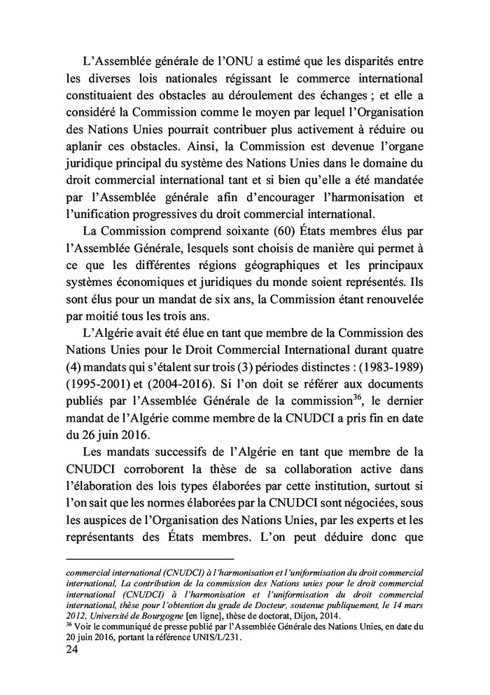 Les sources internationales du droit des marchés publics algérien