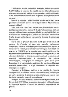 Les sources internationales du droit des marchés publics algérien