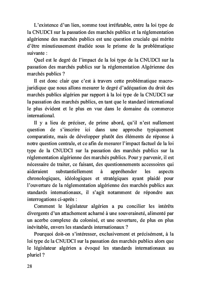 Les sources internationales du droit des marchés publics algérien