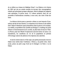 Chroniques sénégalaises