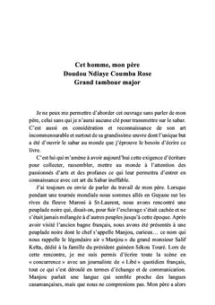 De la vocalisation des tambours aux expressions dansées...