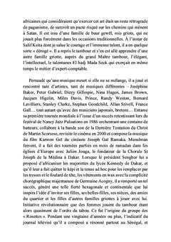 De la vocalisation des tambours aux expressions dansées...