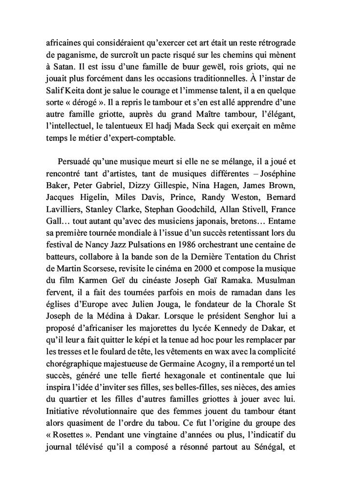 De la vocalisation des tambours aux expressions dansées...