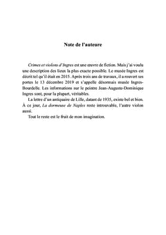 Crimes et violons d'Ingres