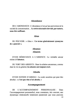 Dictionnaire de pensées