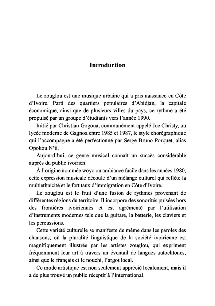 Zouglou, rythmes et résistance