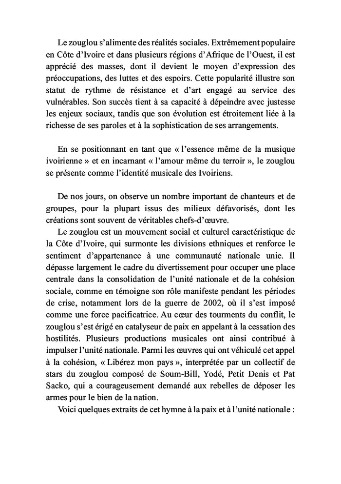 Zouglou, rythmes et résistance