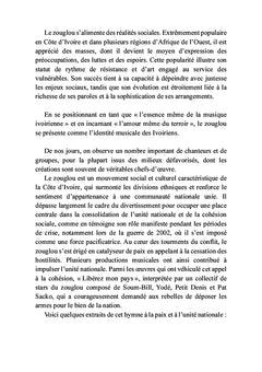 Zouglou, rythmes et résistance