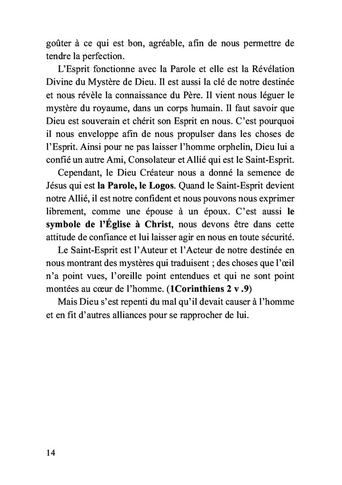 Le Saint-Esprit mon allié