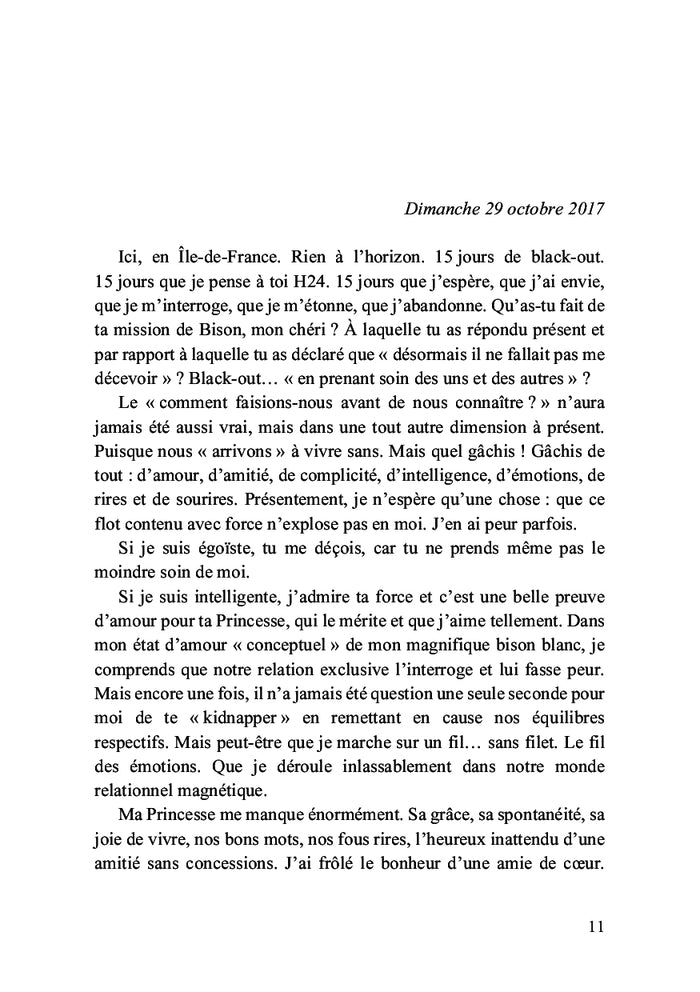 Lettres au Bison Blanc