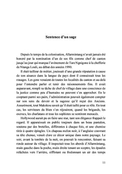 Les moeurs de mon pays