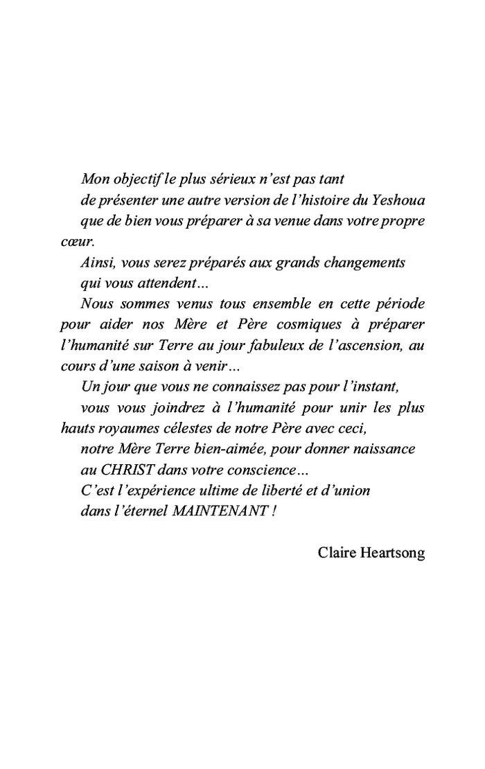 Le nouvel évangile de Myriam de Magdala et Yeshoua de Nazareth - Les 7 étapes de la Réintégration