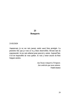 Vers le début des beaux jours