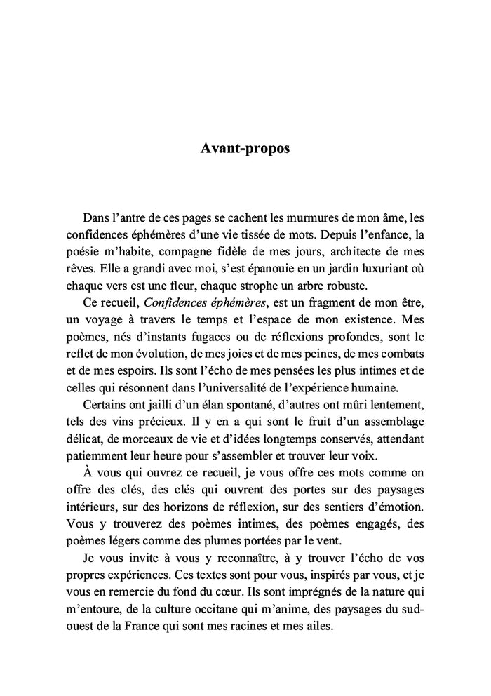 Confidences éphémères