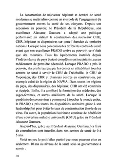 Douze raisons pour lesquelles le Président ADO doit continuer le développement du pays jusqu'en 2050