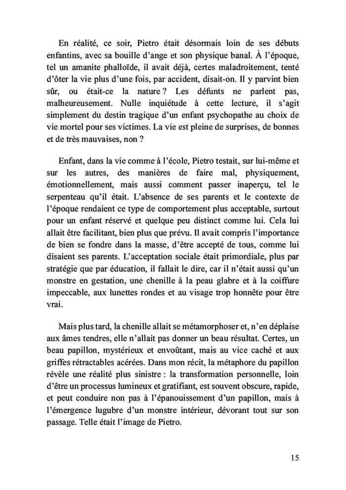 Pietro le fou ou Itinéraire d'un tueur né