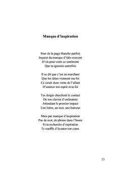 Poésie d'une vie ordinaire