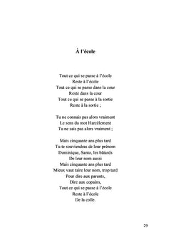 Poésie d'une vie ordinaire