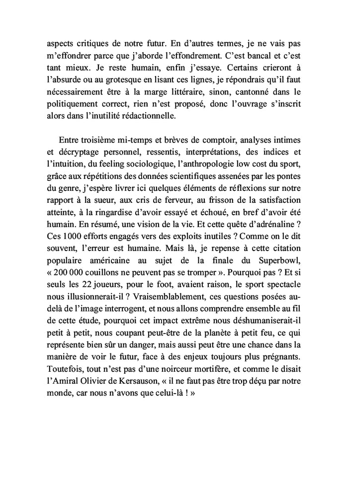 Sports extrêmes et effondrement