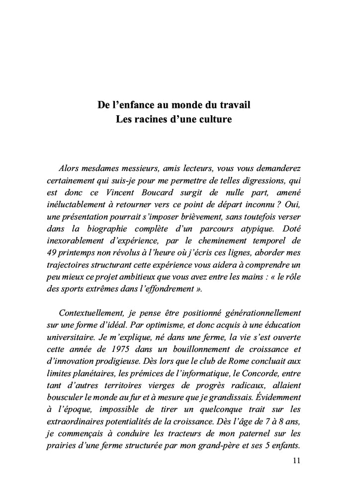 Sports extrêmes et effondrement