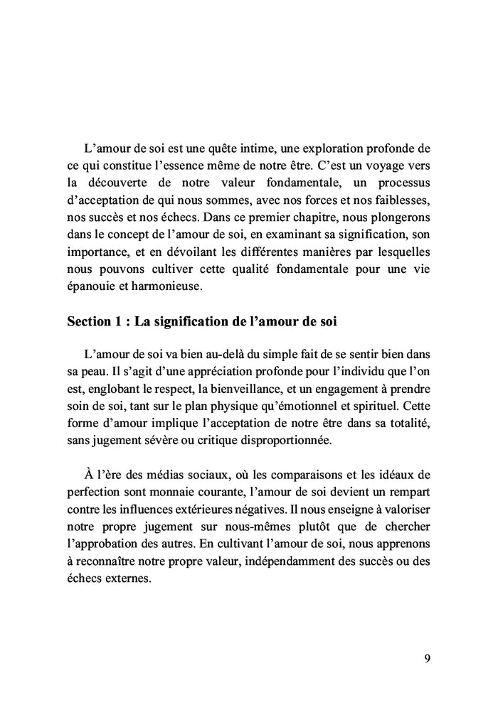 Parcours vers l'amour de soi