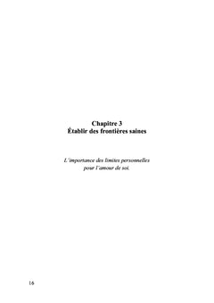 Parcours vers l'amour de soi