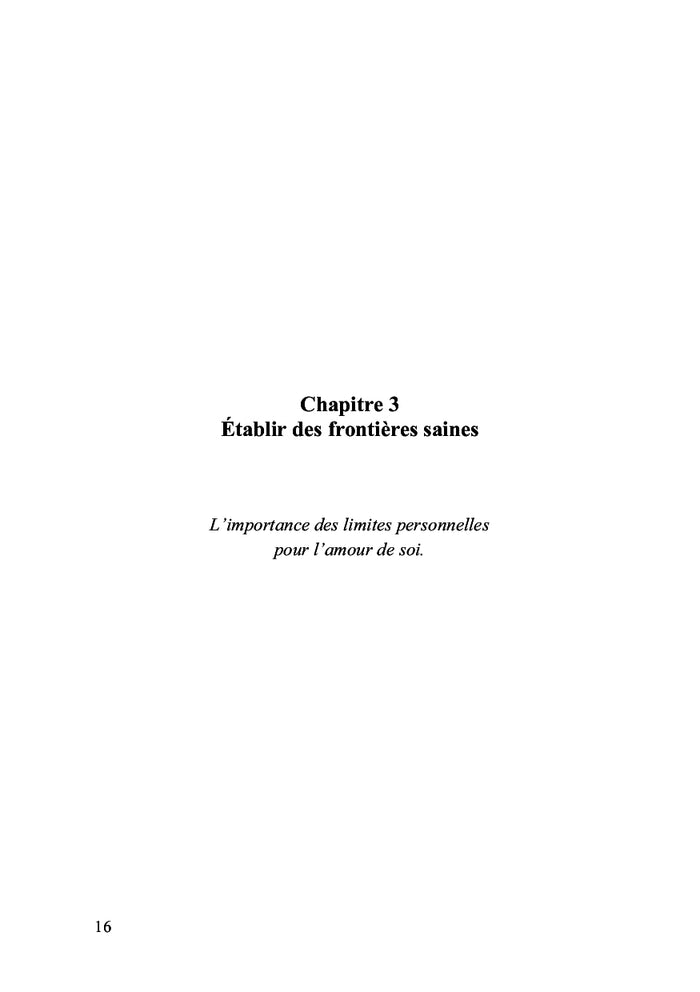 Parcours vers l'amour de soi