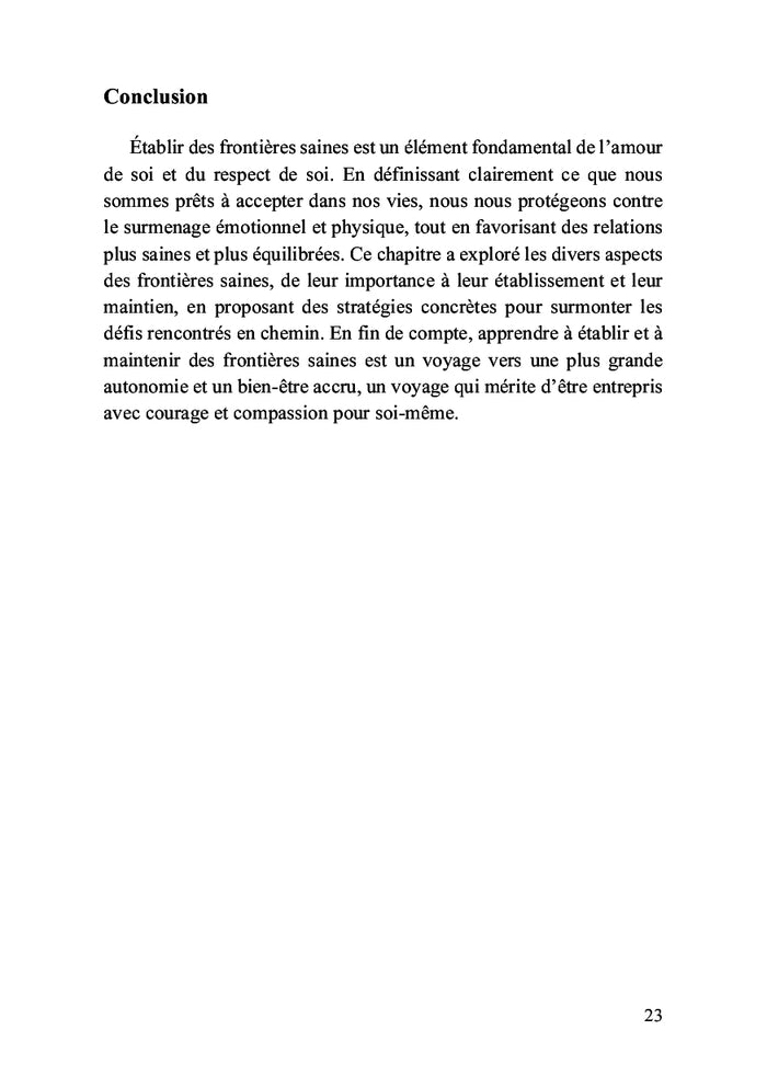 Parcours vers l'amour de soi