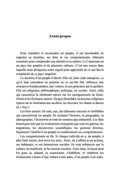 Doctrines, faits et comportements au Cameroun