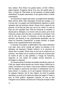 Doctrines, faits et comportements au Cameroun