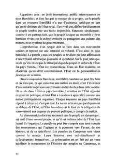 Doctrines, faits et comportements au Cameroun