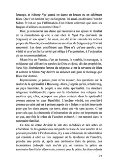 Doctrines, faits et comportements au Cameroun
