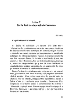 Doctrines, faits et comportements au Cameroun