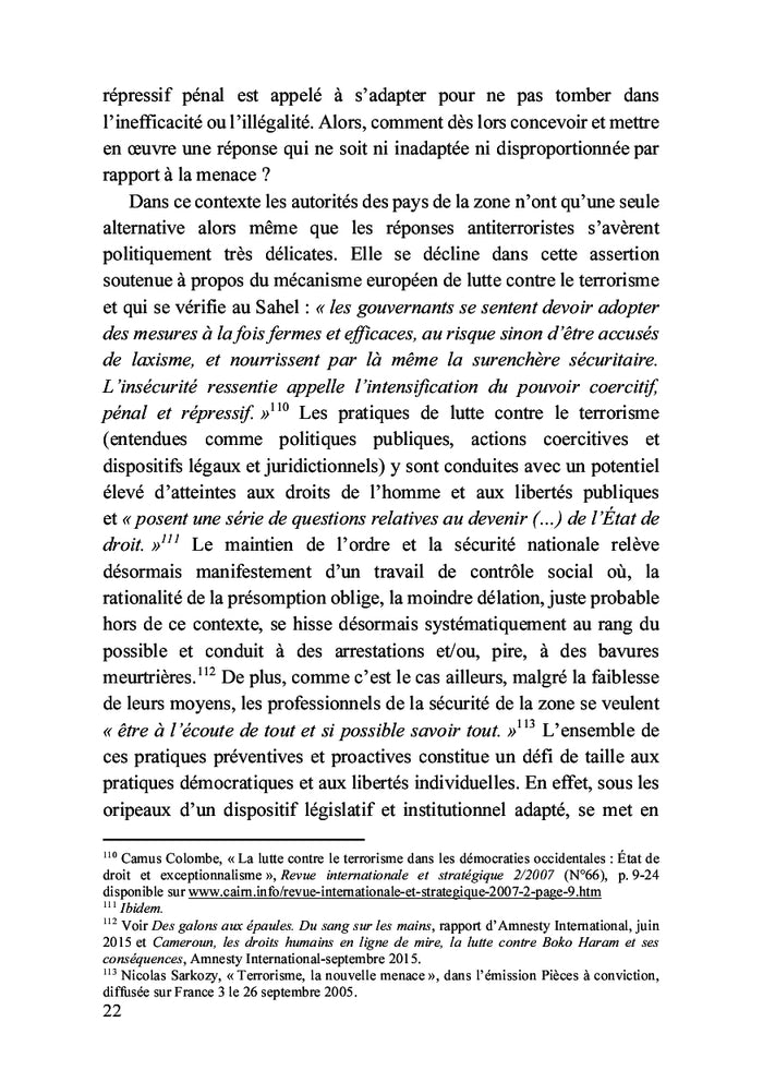 Lutte contre le terrorisme au Sahel