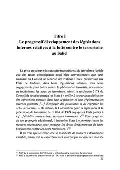 Lutte contre le terrorisme au Sahel