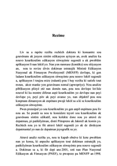 Le déficit de gouvernance du système éducatif haïtien